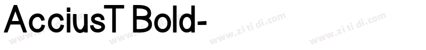 AcciusT Bold字体转换